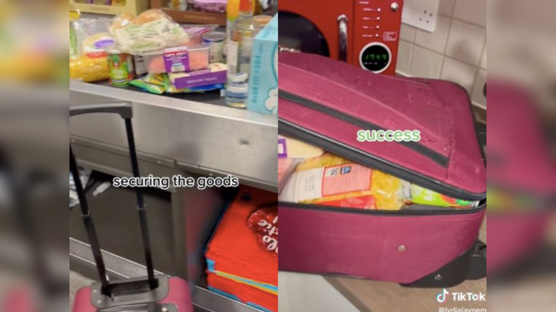 Woman's 'genius' suitcase shopping hack goes viral