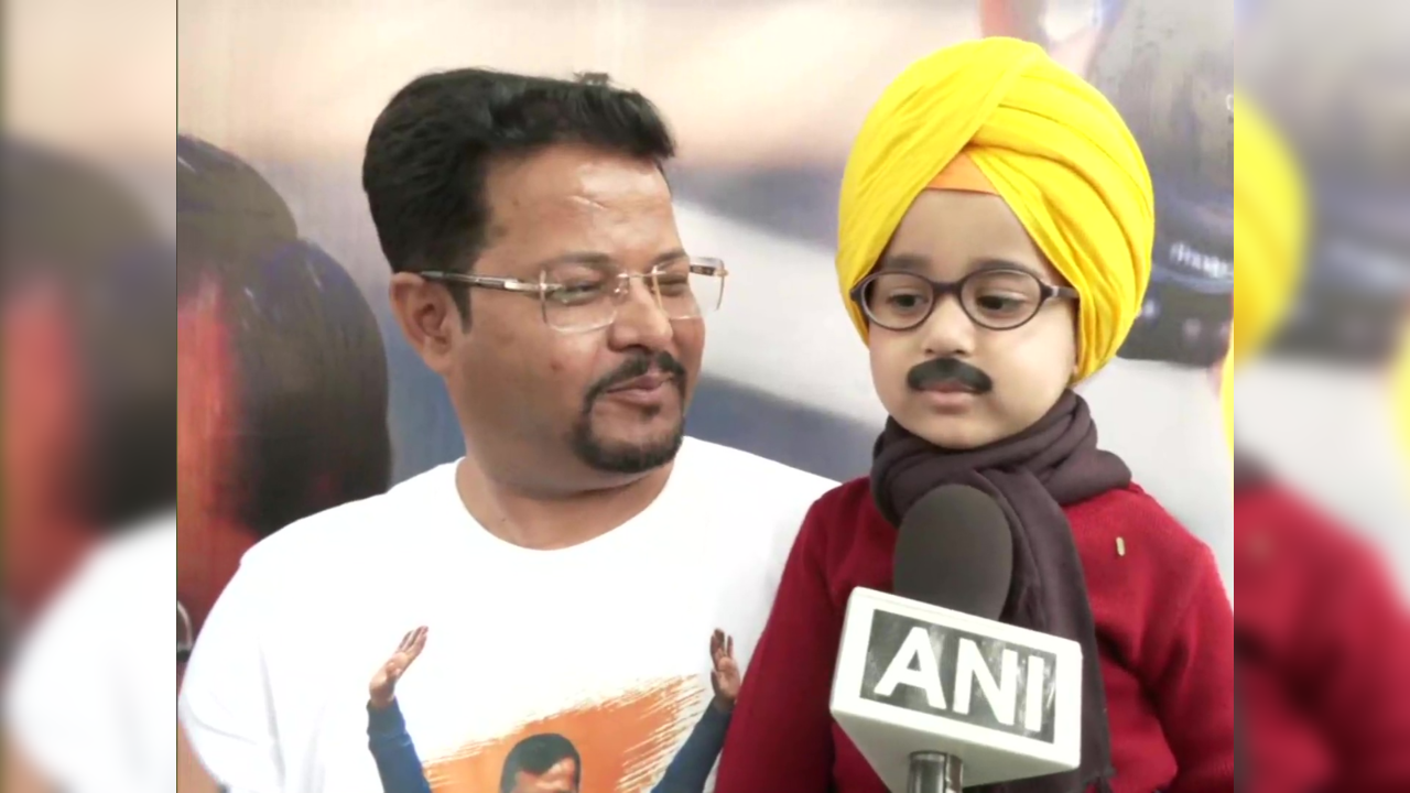 Punjab elections 2022: Boy dresses as Kejriwal and Bhagwant Mann