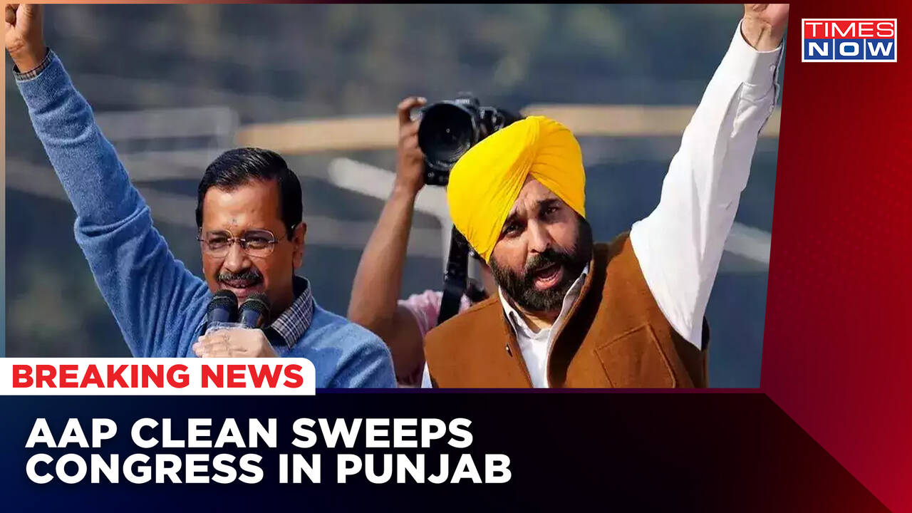 Punjab Election Results 2022 AAP To Clean Sweep Congress In Punjab