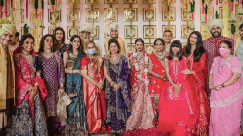 Bachchans at Anmol Ambani's wedding