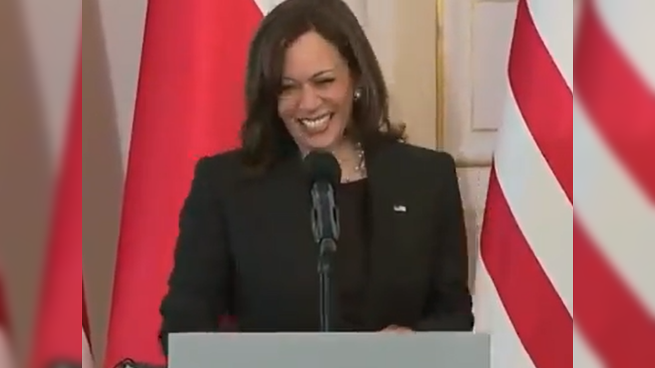 Kamala Harris laughing