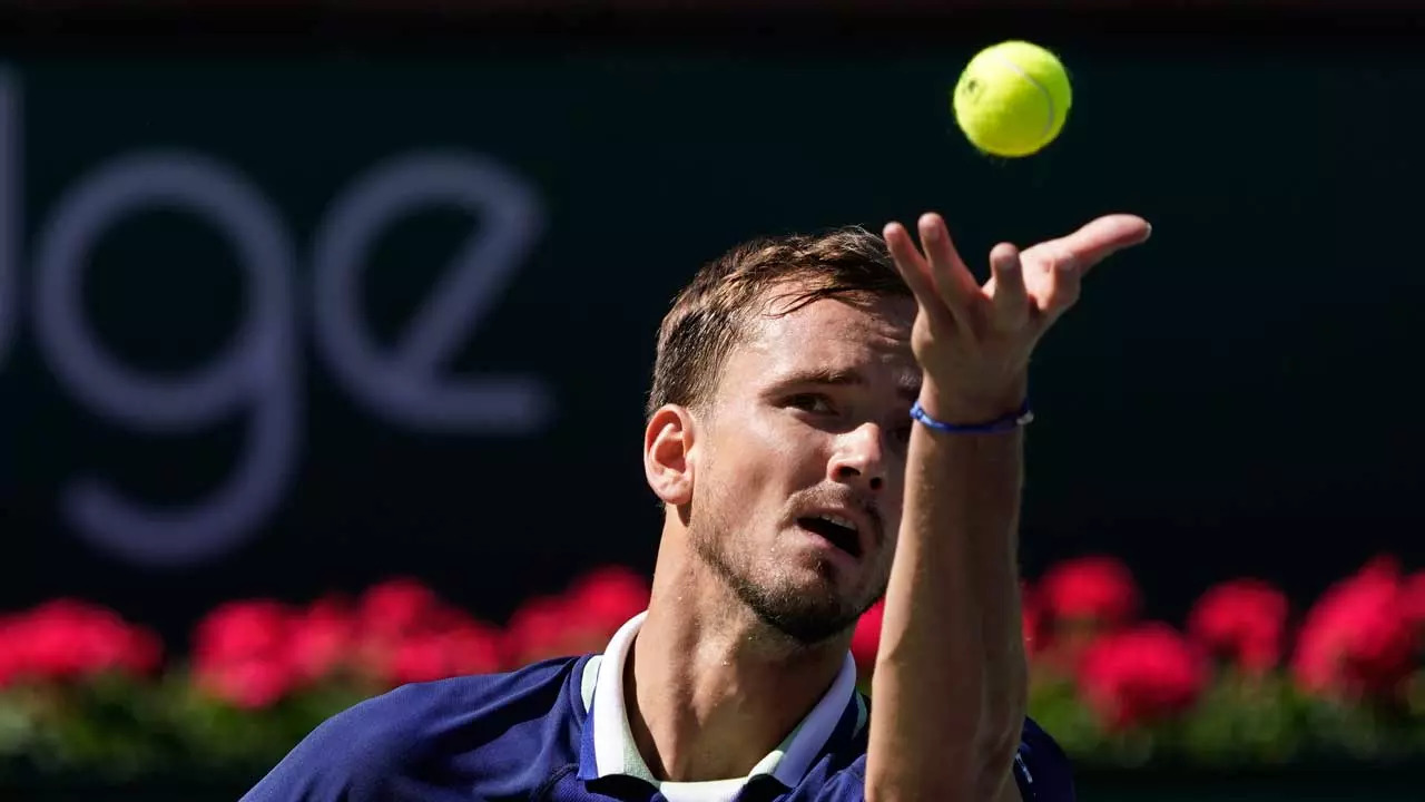 Daniil Medvedev crashed out of Indian Wells