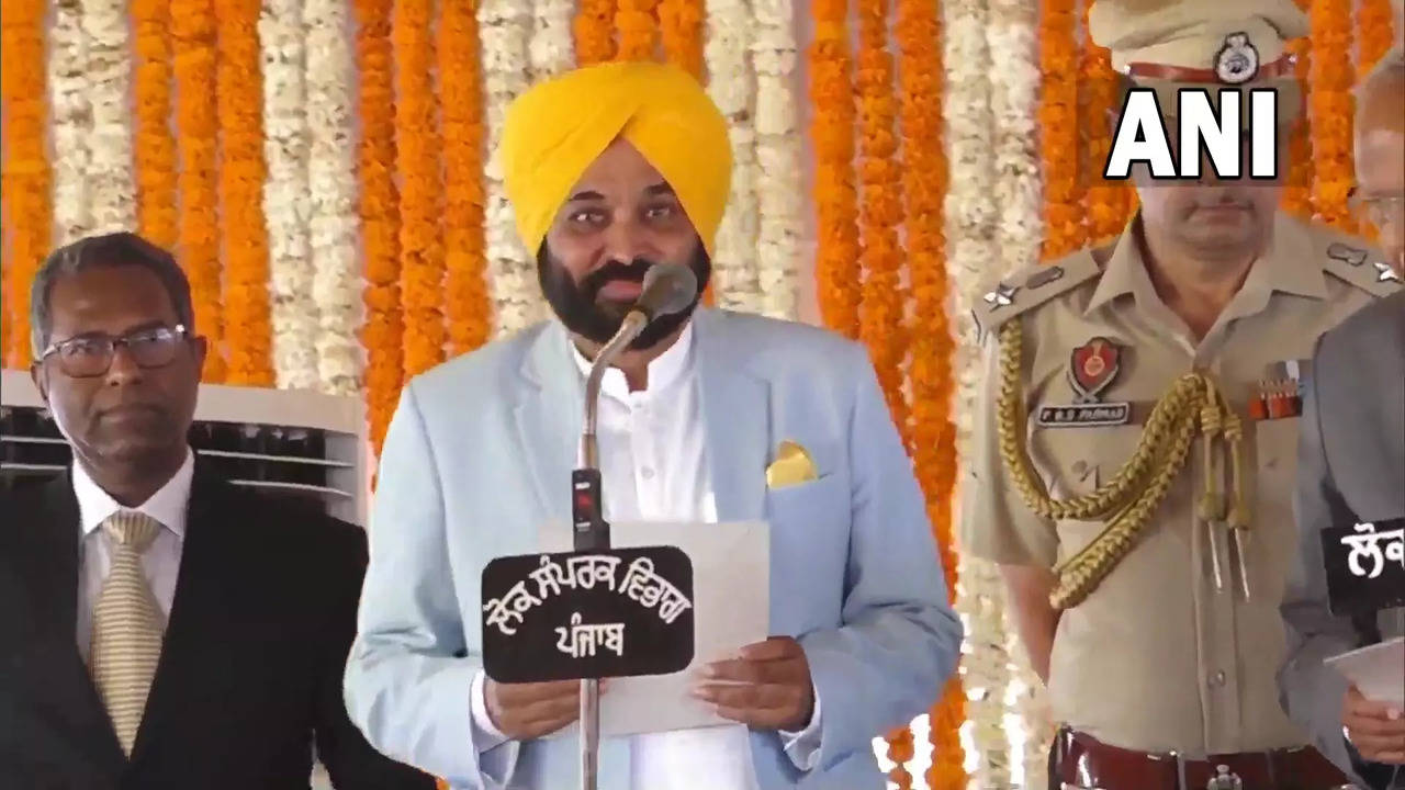 Bhagwant Mann assumes office as Punjab chief minister