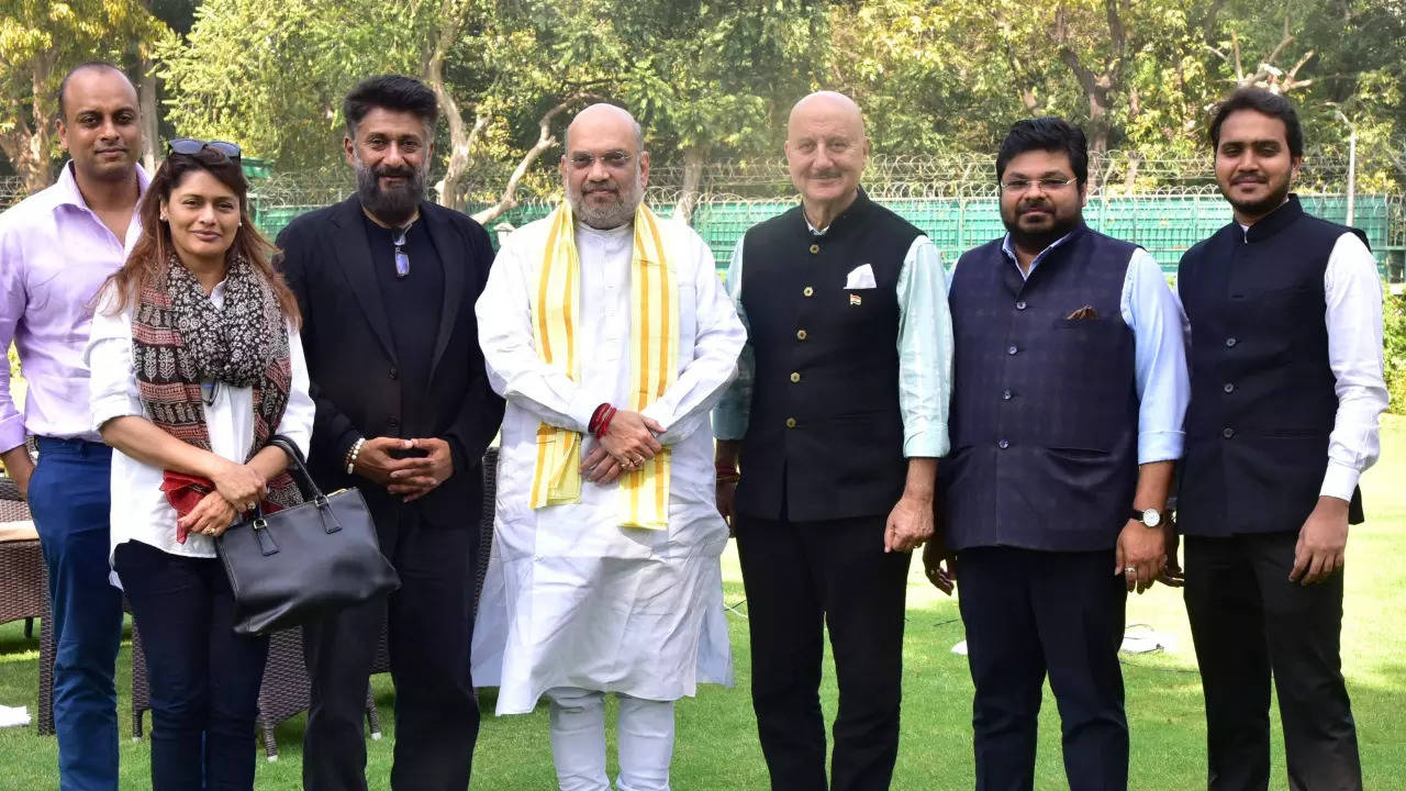 The Kashmir Files' Anupam Kher, Vivek Agnihotri and others meet Amit Shah