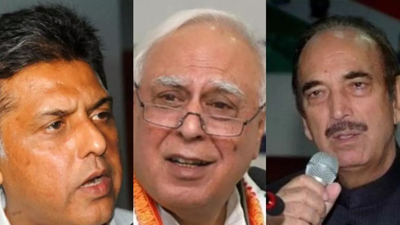 Manish Tewari-Kapl Sibal-GhulamNabi Azad