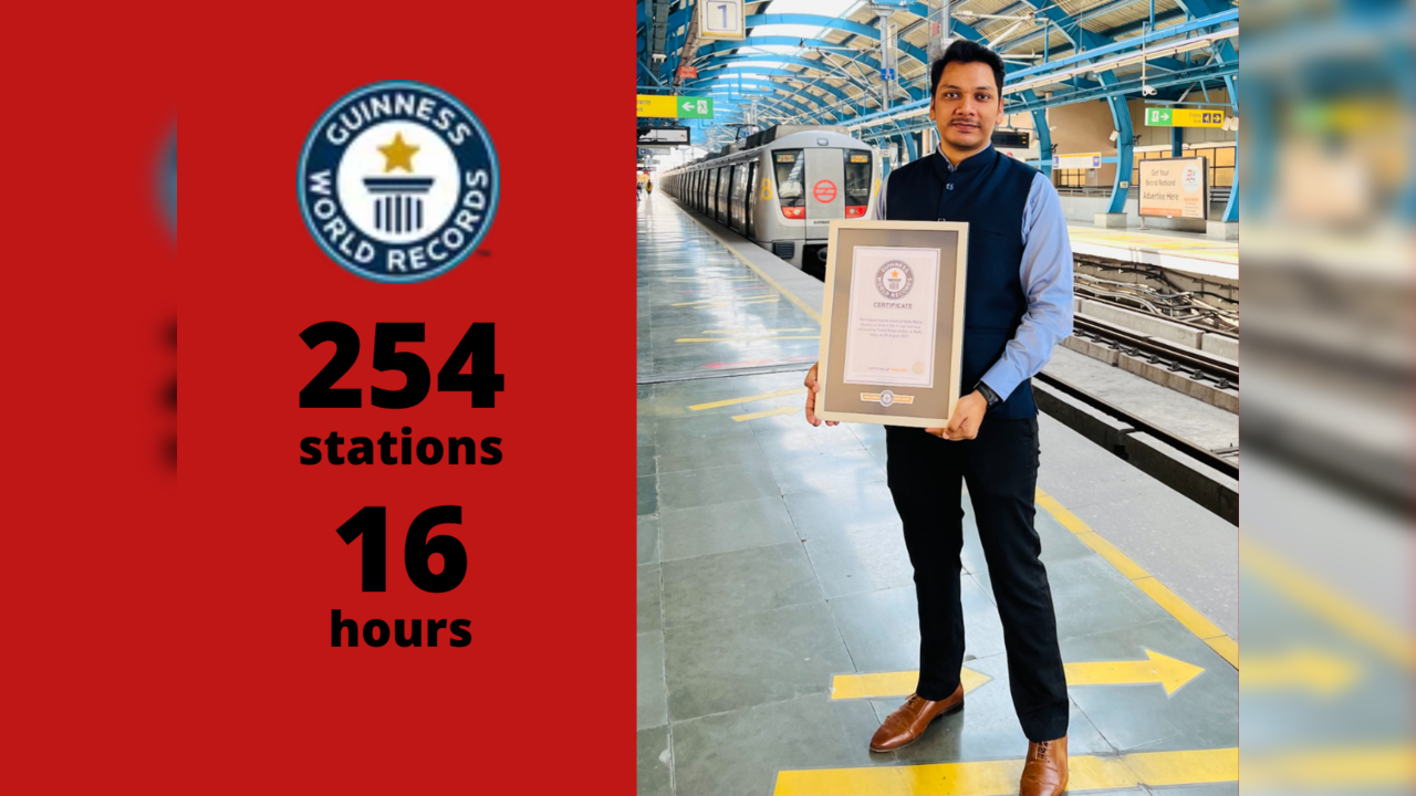 Prafful Singh DMRC Guinness World Record