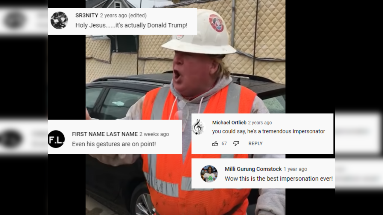 Donald Trump impersonator