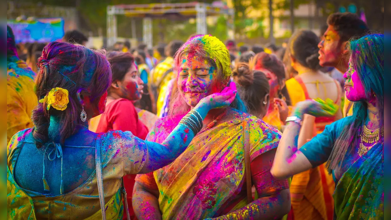 holi in india-stock