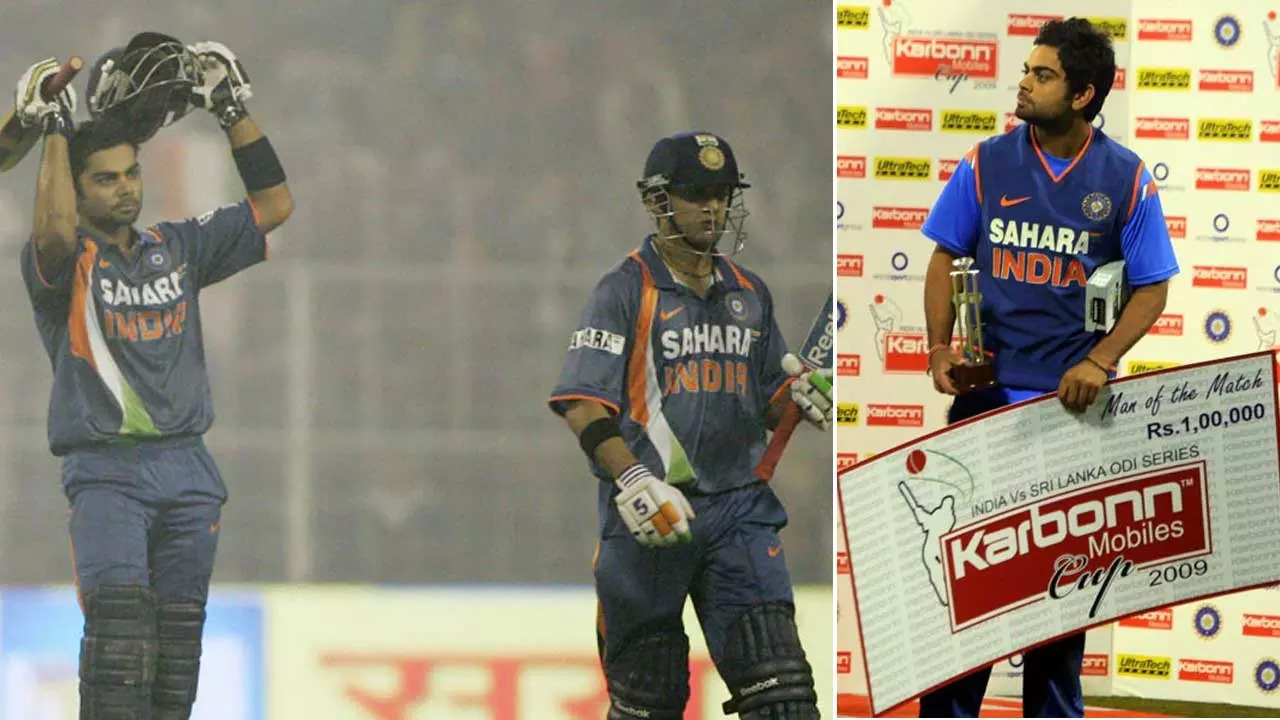 Gautam Gambhir had given his MOM award to Virat Kohli in 2009