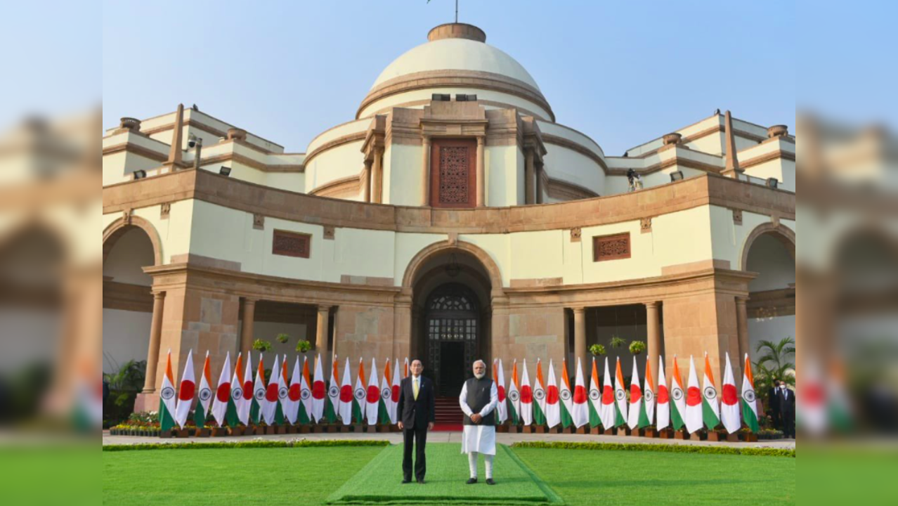 PM Narendra Modi with Japanese PM Fumio Kishida