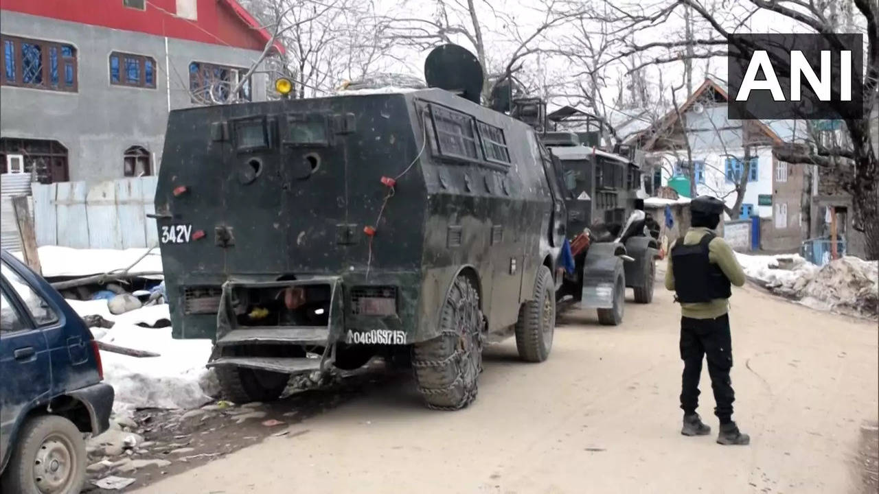 Security forces in Shopian