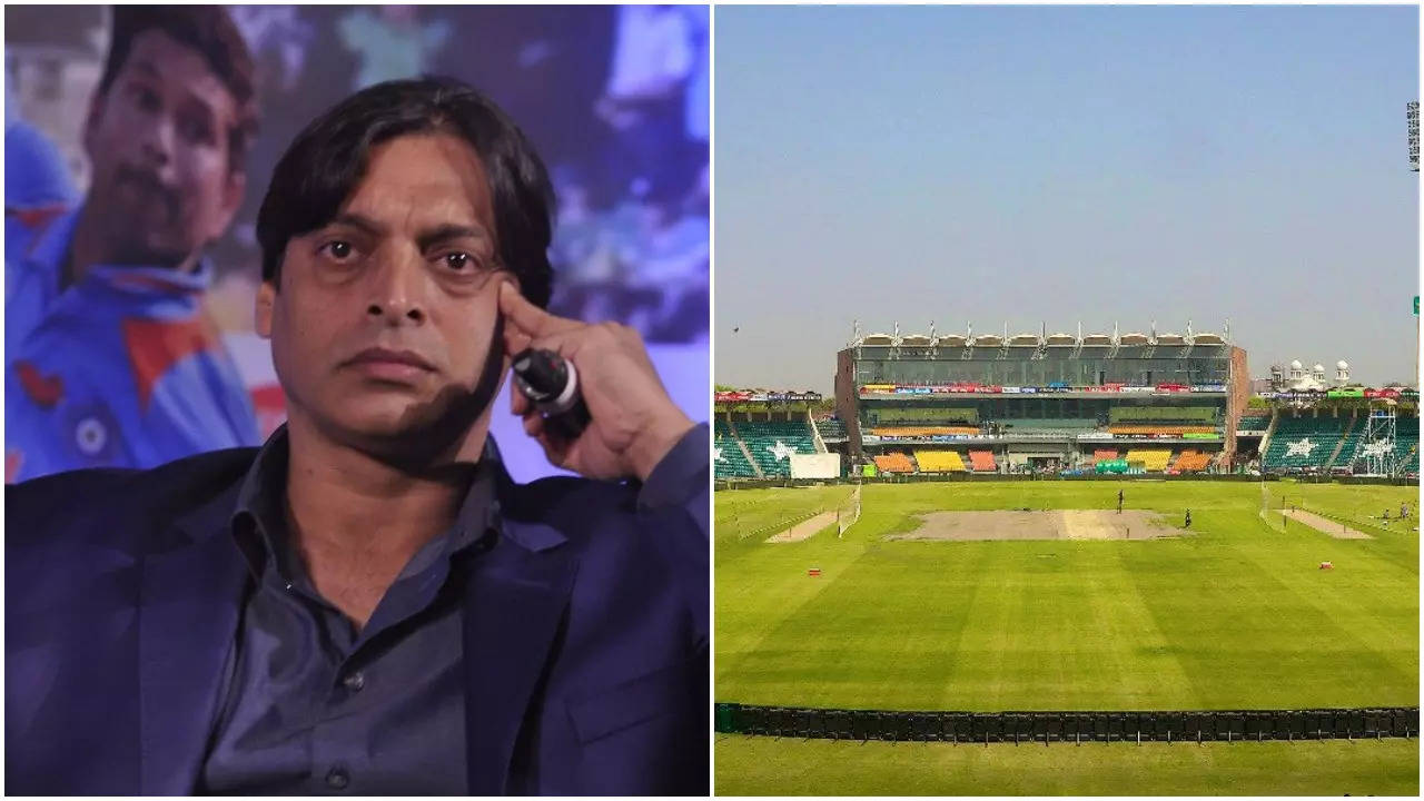 Shoaib Akhtar Gaddafi Stadium-IANS The REAL PCB Twitter