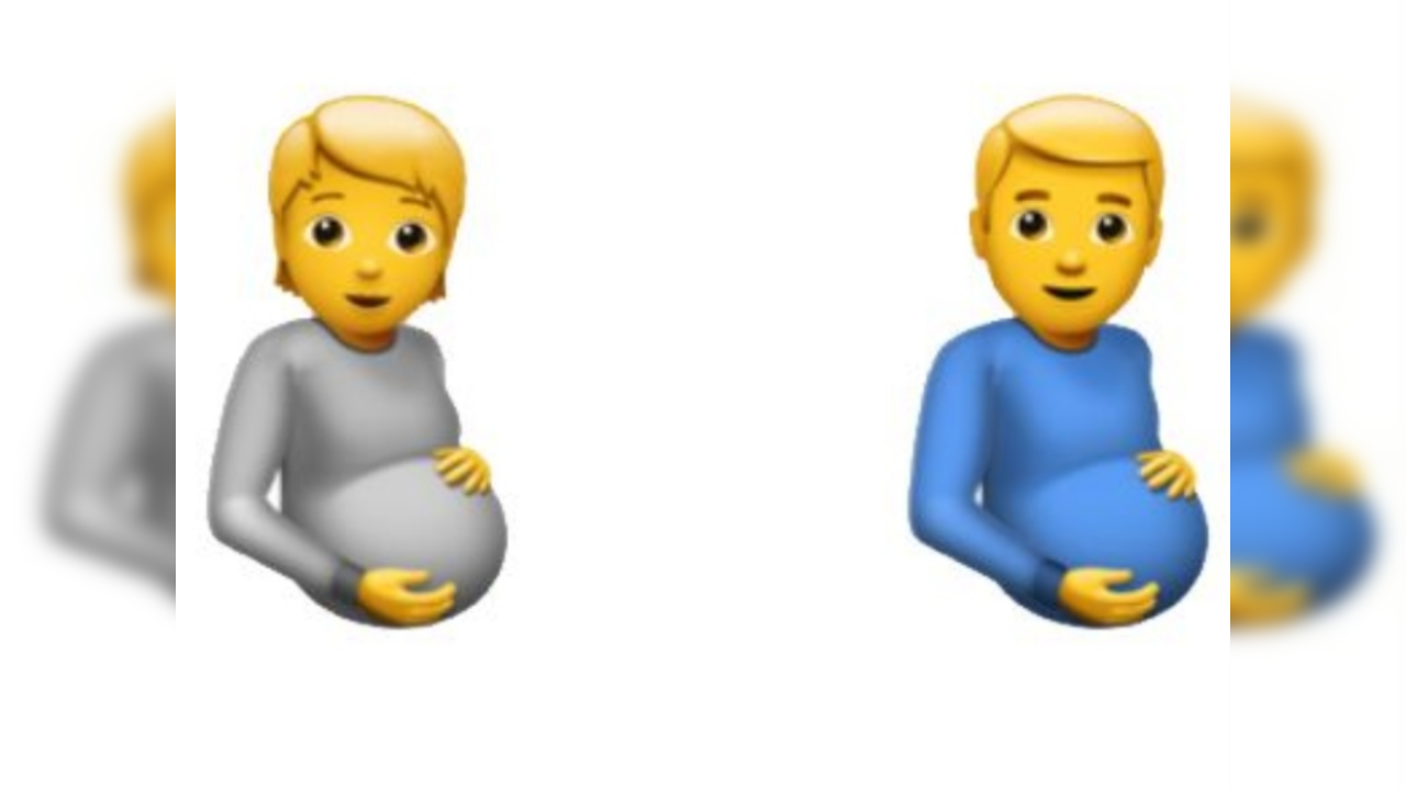 Apple Pregnant Man Emojis