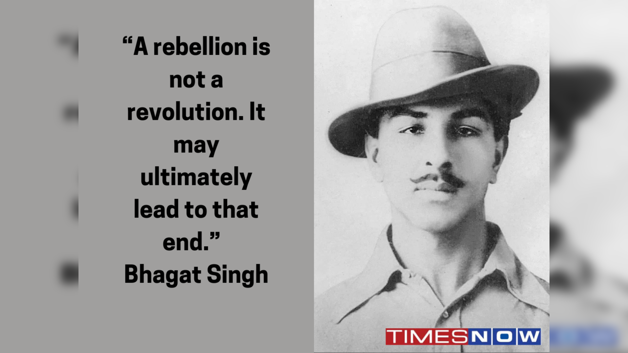 Bhagat Singh | Shaheed Diwas 2022: WhatsApp status, posters, quotes ...