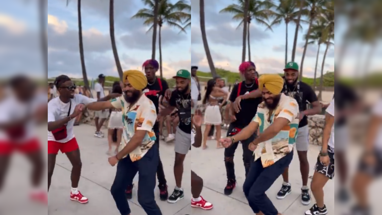 Sikh man’s impromptu dance in Miami