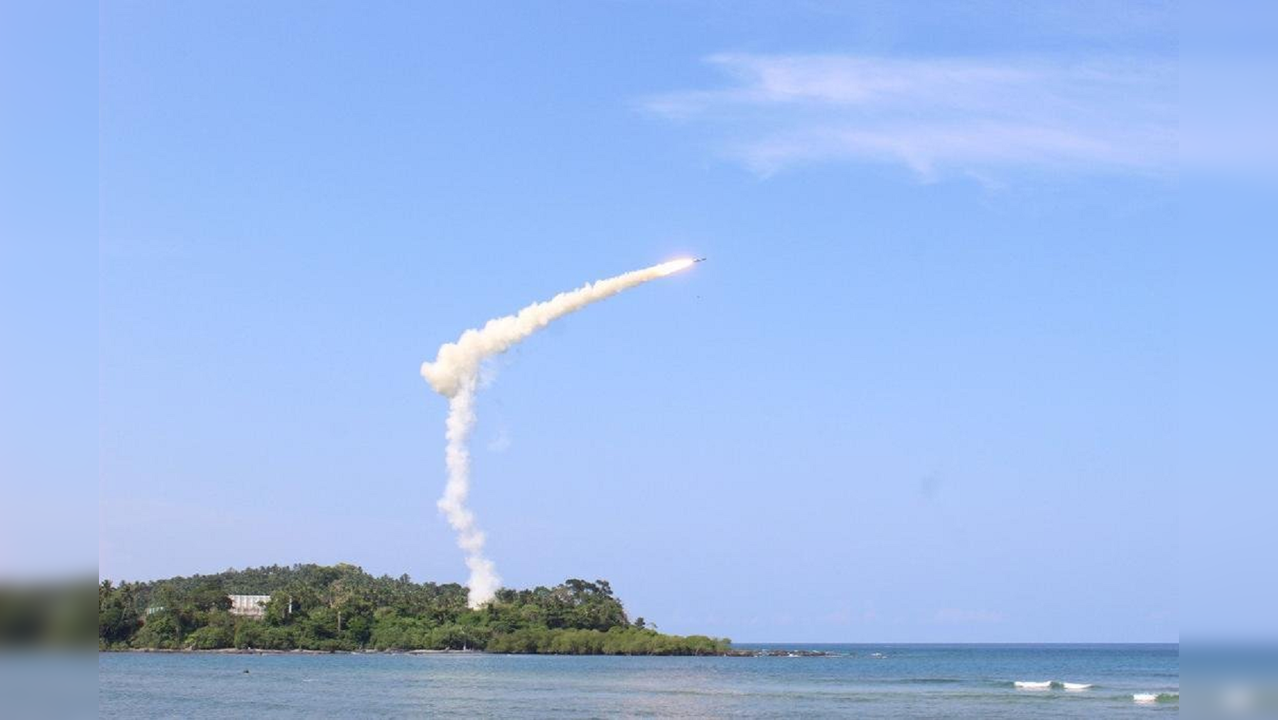 India today successfully testfired surface to surface BrahMos supersonic cruise missile in Andaman & Nicobar