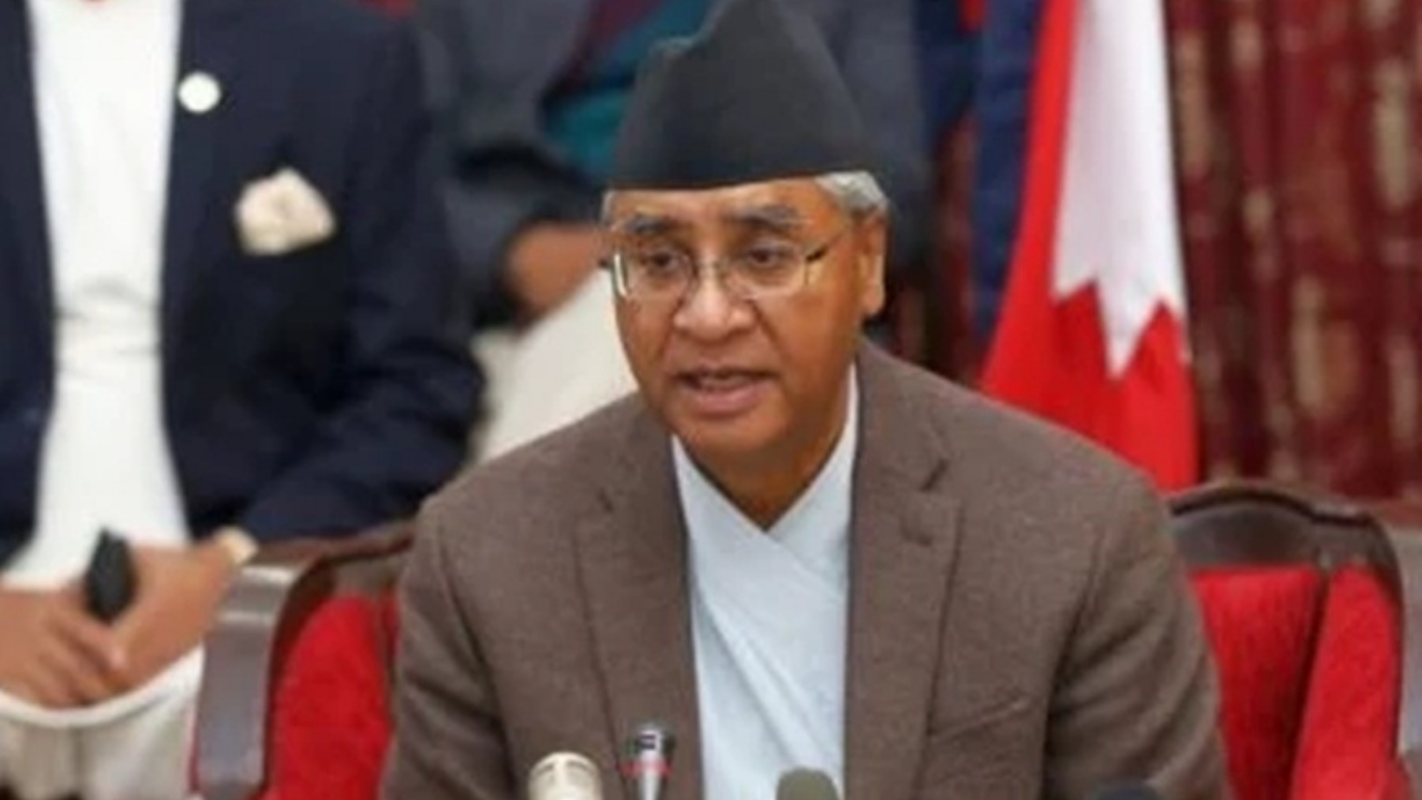 Nepal Prime Minister Sher Bahadur Deuba