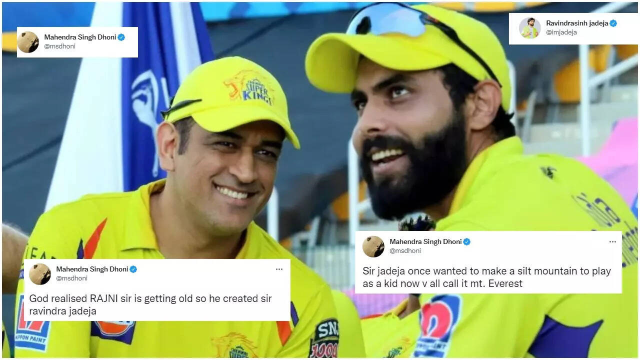 When former CSK captain MS Dhoni poked fun at 'Sir' Ravindra Jadeja with series of hilarious tweets When former CSK captain MS Dhoni poked fun at 'Sir' Ravindra Jadeja with series of hilarious tweets