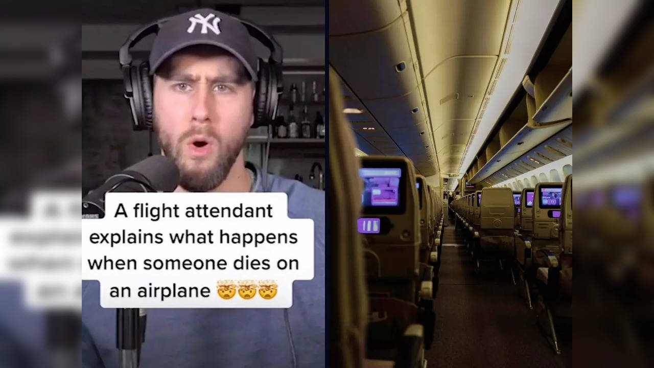 A caller on a podcast revealed what happens after someone dies in-flight | Image courtesy: TikTok (left); iStock (right)