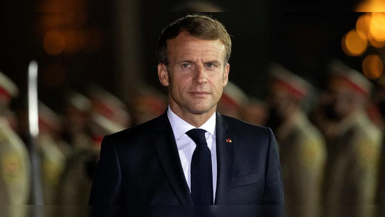 Emmanuel Macron AP.