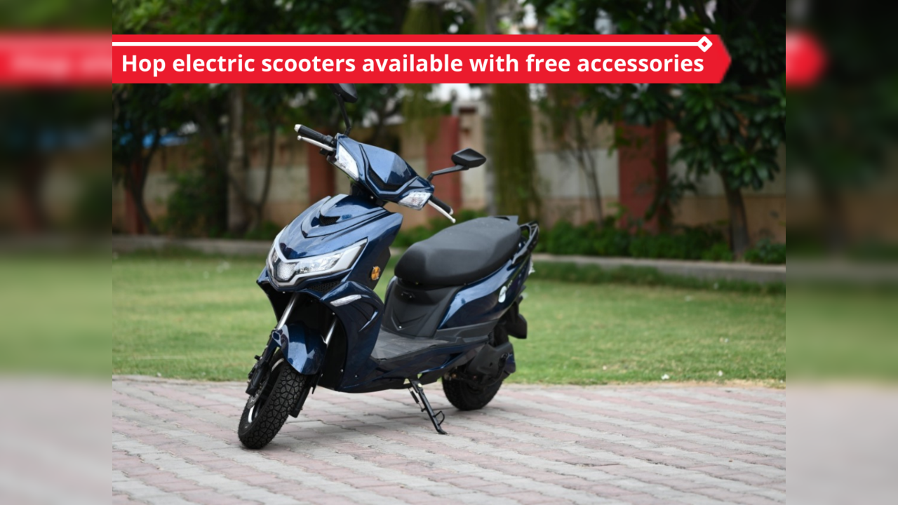 Hop electric scooters available with free accessories