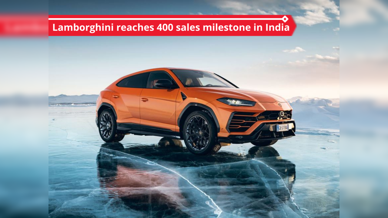 Lamborghini has delivered 400 cars in India