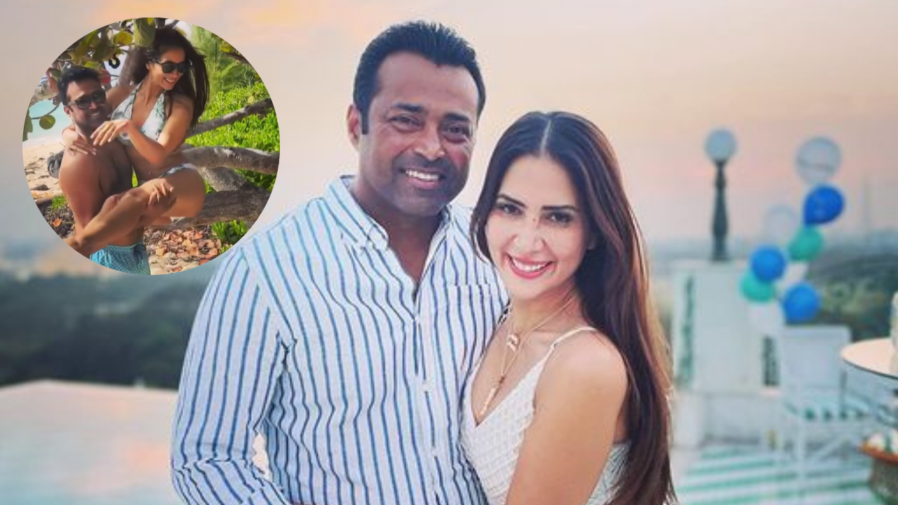 Leander Paes and Kim Sharma