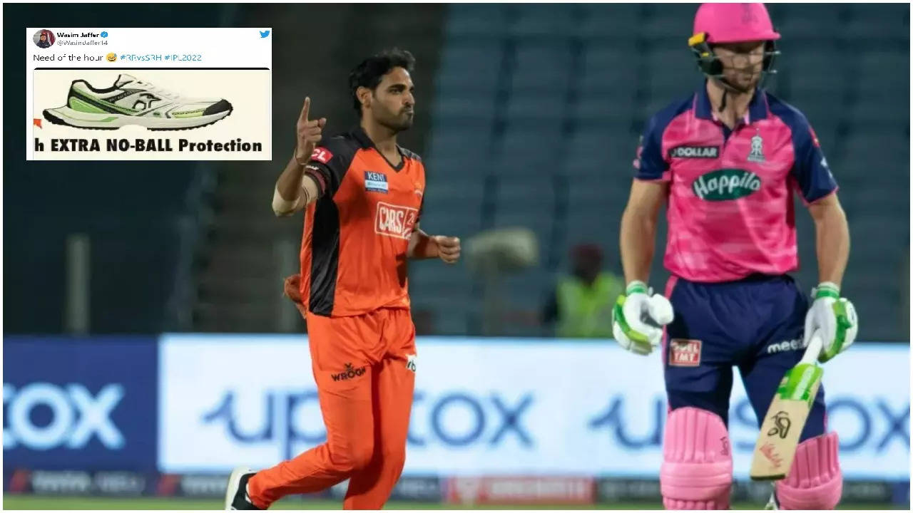 Memes galore as Bhuvneshwar Kumar's no ball gives Jos Buttler a lifeline in SRH vs RR clash