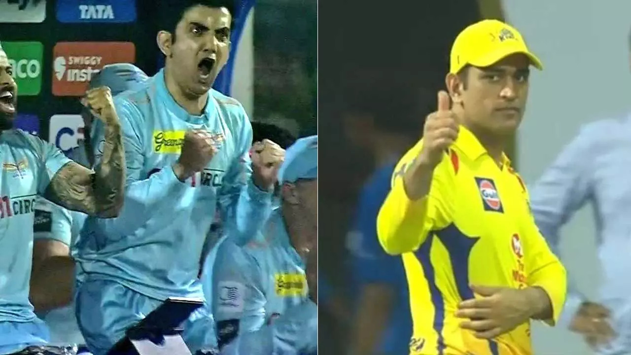 Gautam Gambhir's reaction after LSG's win over CSK has gone viral