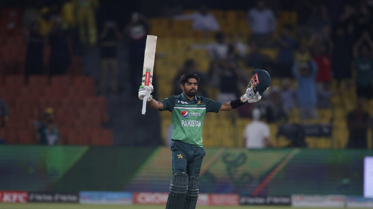 Babar Azam ODI century AP