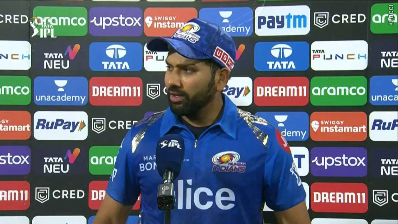 Rohit Sharma looked visibly frustrated after KKR vs MI match