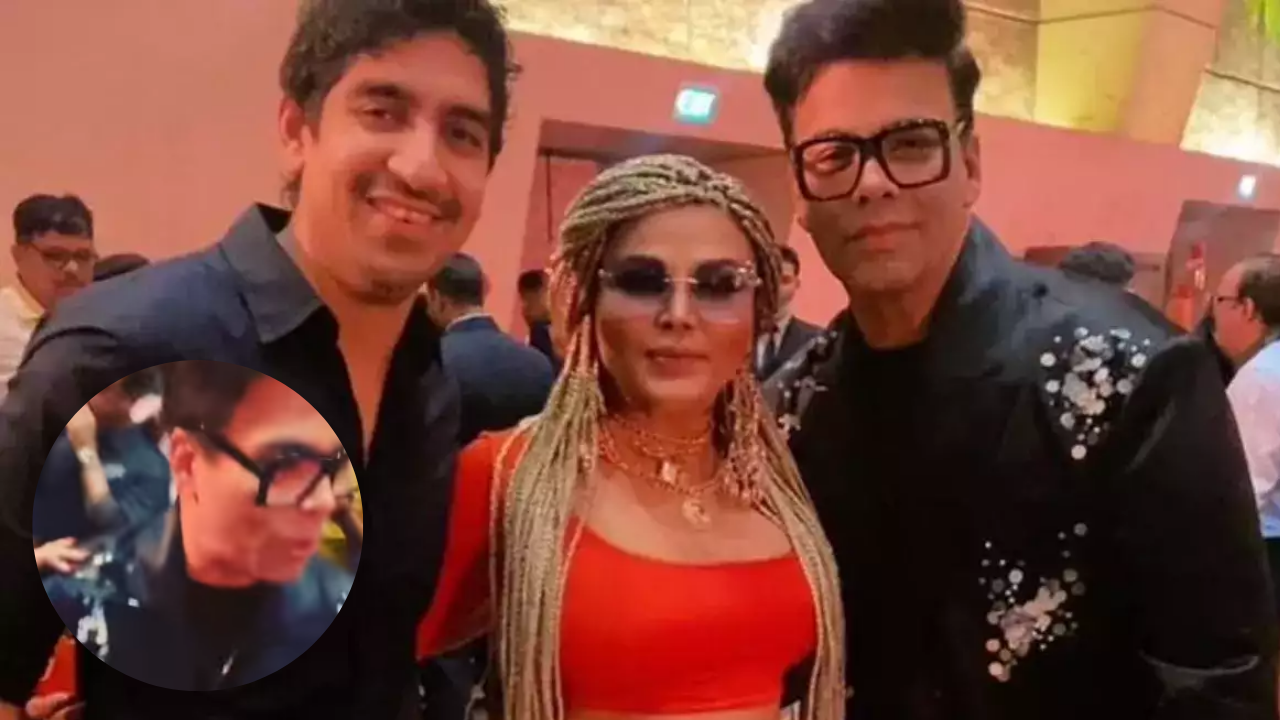 Rakhi Sawant issues clarification after netizens accuse Karan Johar of 'ignoring, disrespecting' her at RRR success bash: 'He loves me so much'