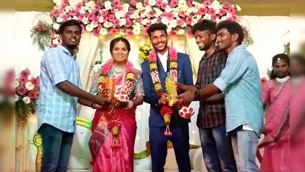 Petrol And Diesel As Wedding Gift For Tamil Nadu Couple