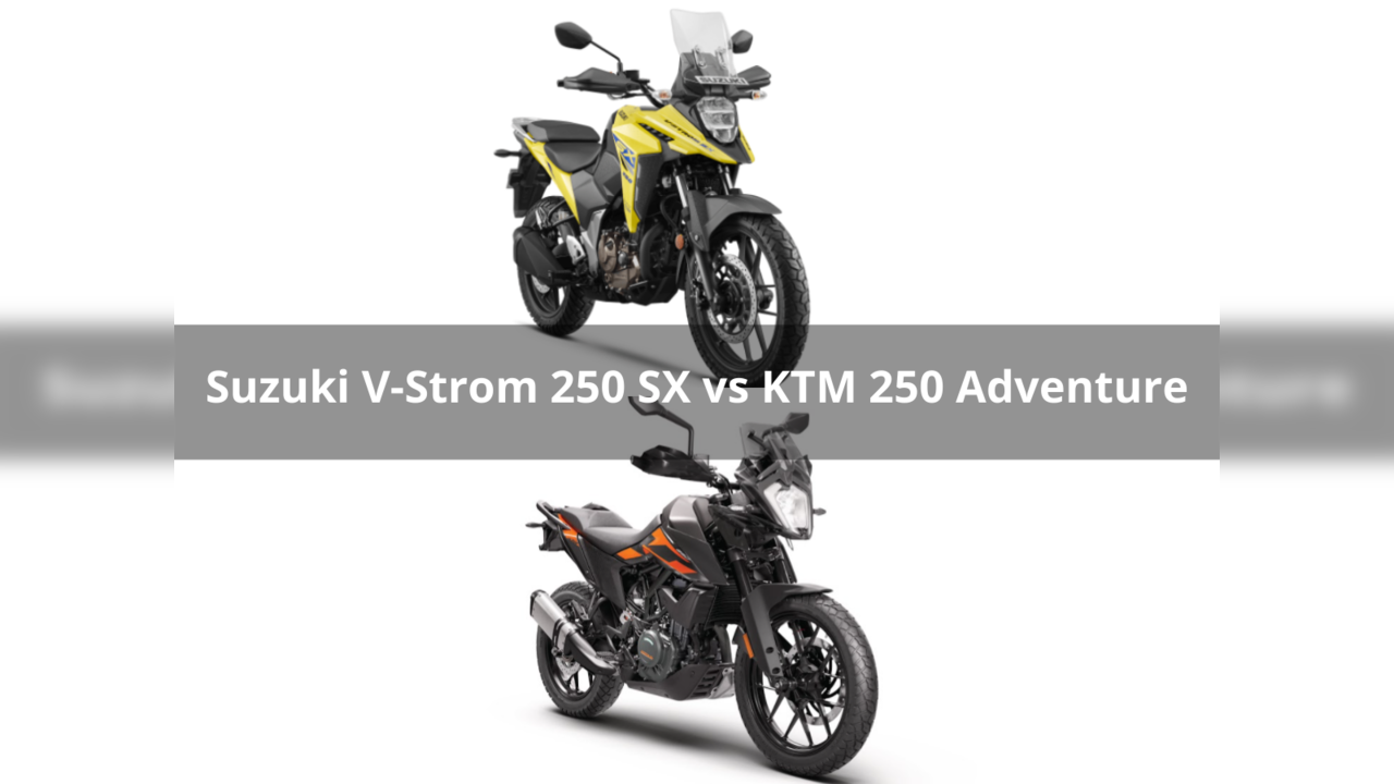 Suzuki V-Strom SX vs KTM 250 Adventure Which bike should you buy? Auto News, Times Now