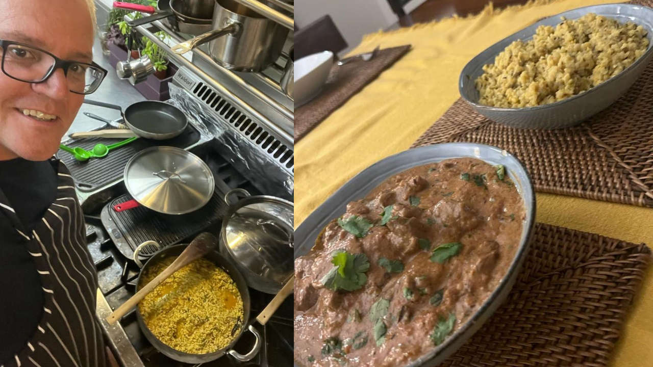 Scott Morrison cooks PM Modi's favourite Khichdi