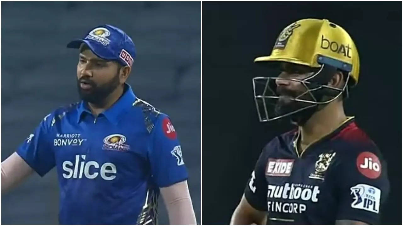 WATCH: Rohit Sharma fan breaches security to meet MI captain amid IPL 2022 match, RCB's Virat Kohli reacts