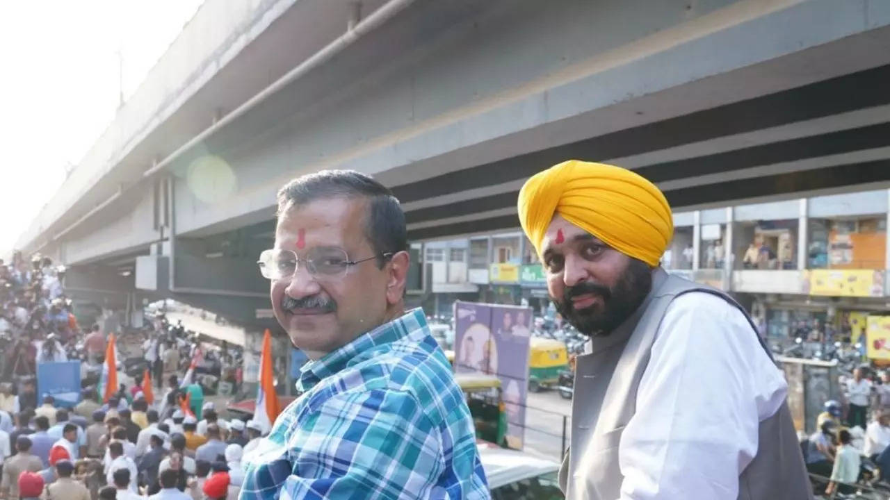 AAP chief Arvind Kejriwal and Punjab CM Bhagwant Mann