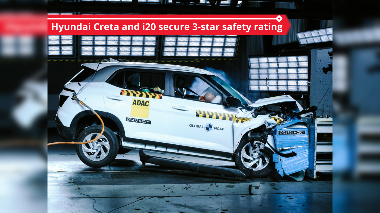 Hyundai Creta receives 3 star safety rating in Global NCAP crash test