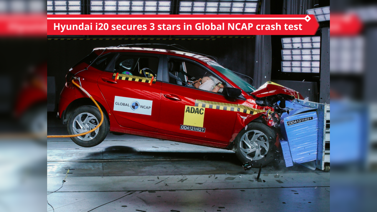 Hyundai i20 secures 3 stars in Global NCAP crash test