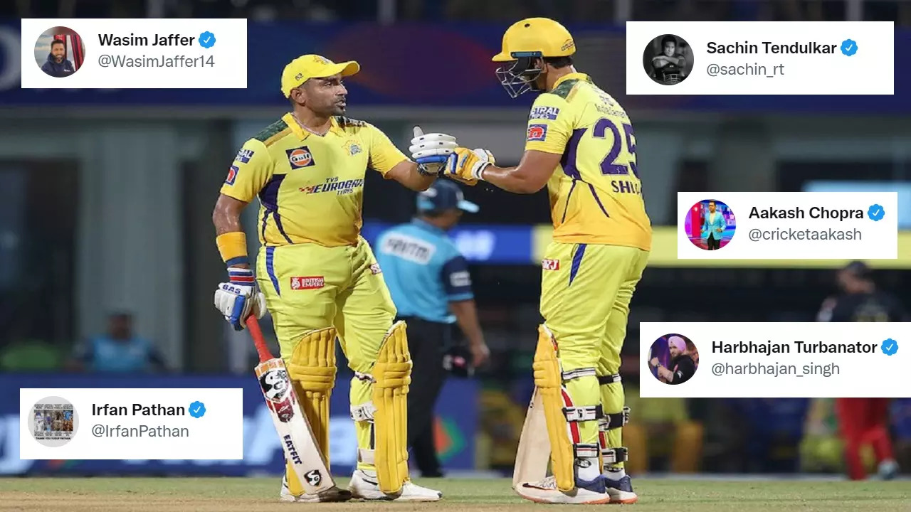 Tendulkar, Jaffer react as Uthappa, Dube propel Chennai to 215 in CSK vs RCB match