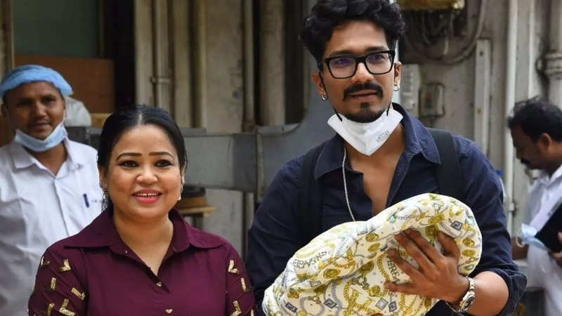 Bharti brings home her baby boy