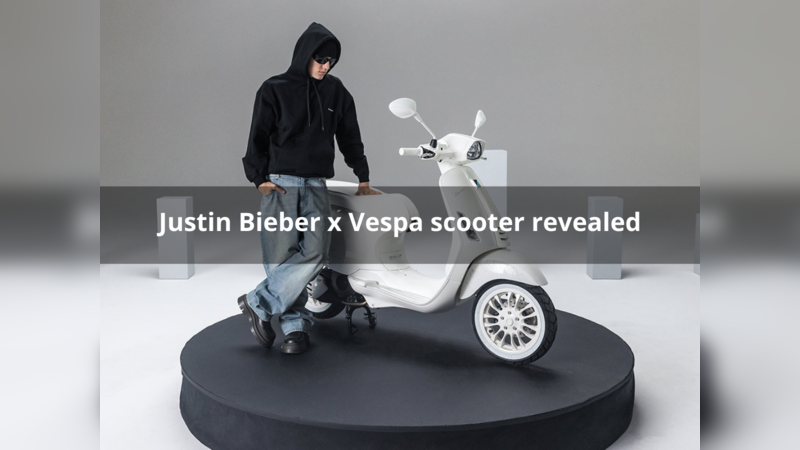 Justin Bieber x Vespa revealed