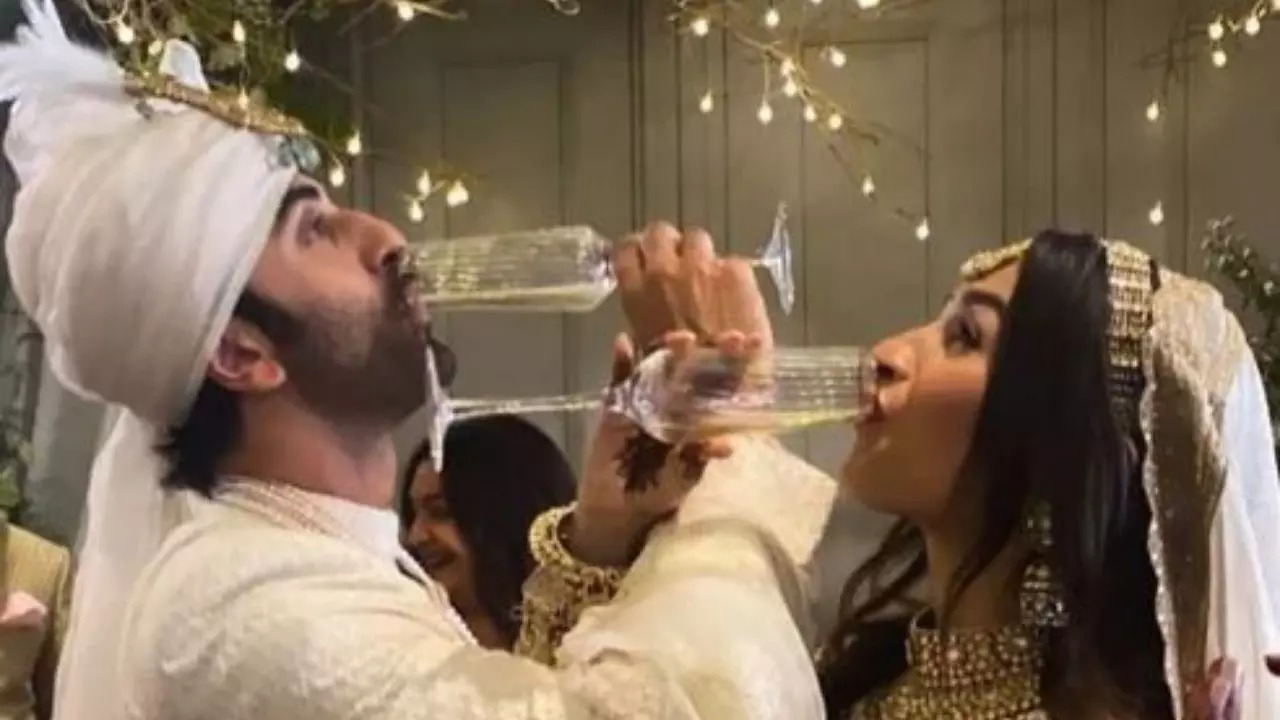 Ranbir-Alia Wedding Newlyweds raise a toast to love laughter and happily ever after