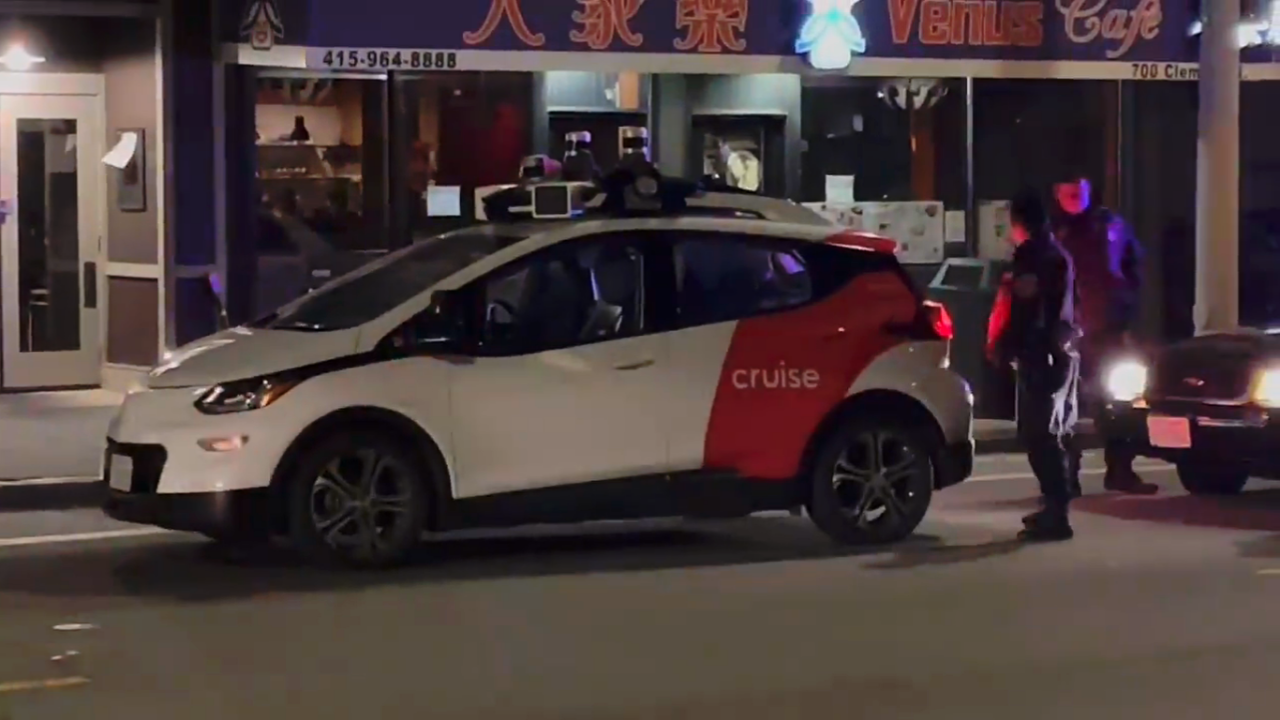 Driverless car in San Francisco