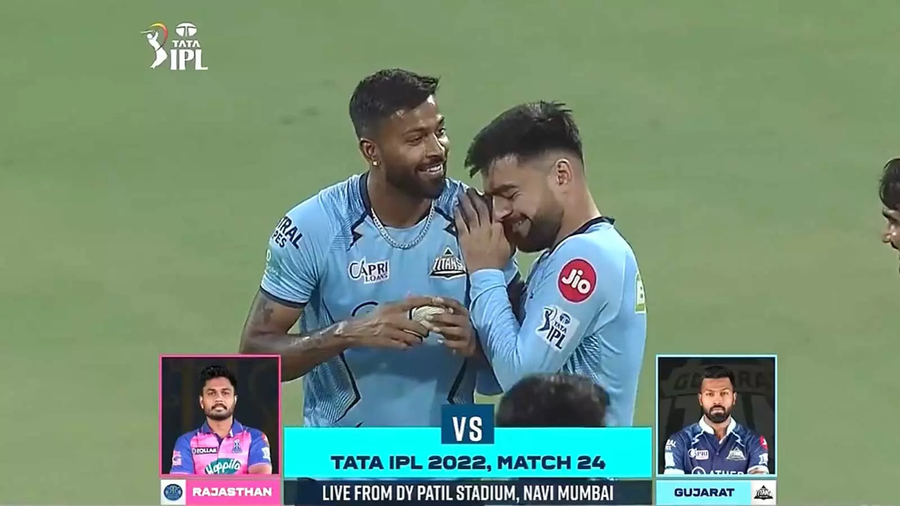 Hardik Pandya imitated Rashid Khan's action ahead of Rajasthan Royals match