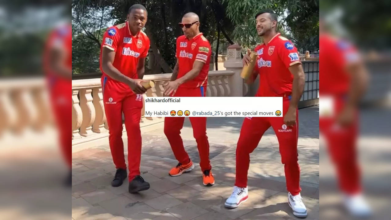 Shikhar Dhawan shares goofy video starring PBKS' Kagiso Rabada and Mayank Agarwal