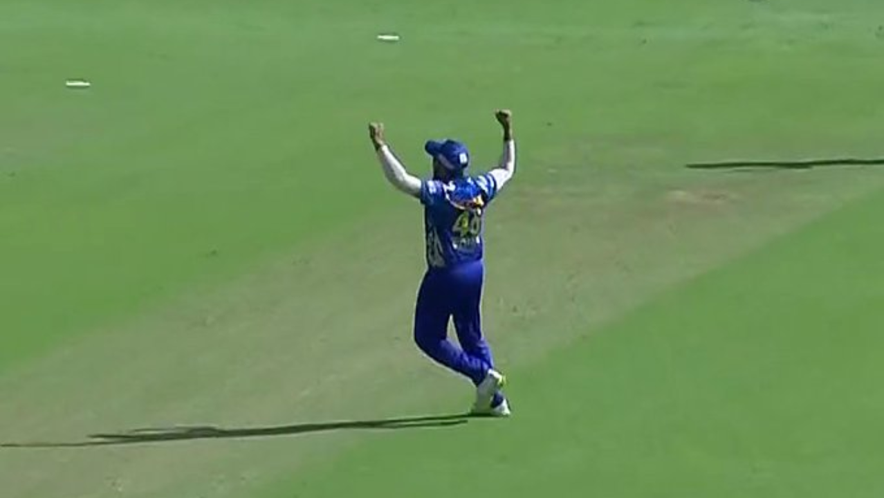 Rohit Sharma false catch screengrab