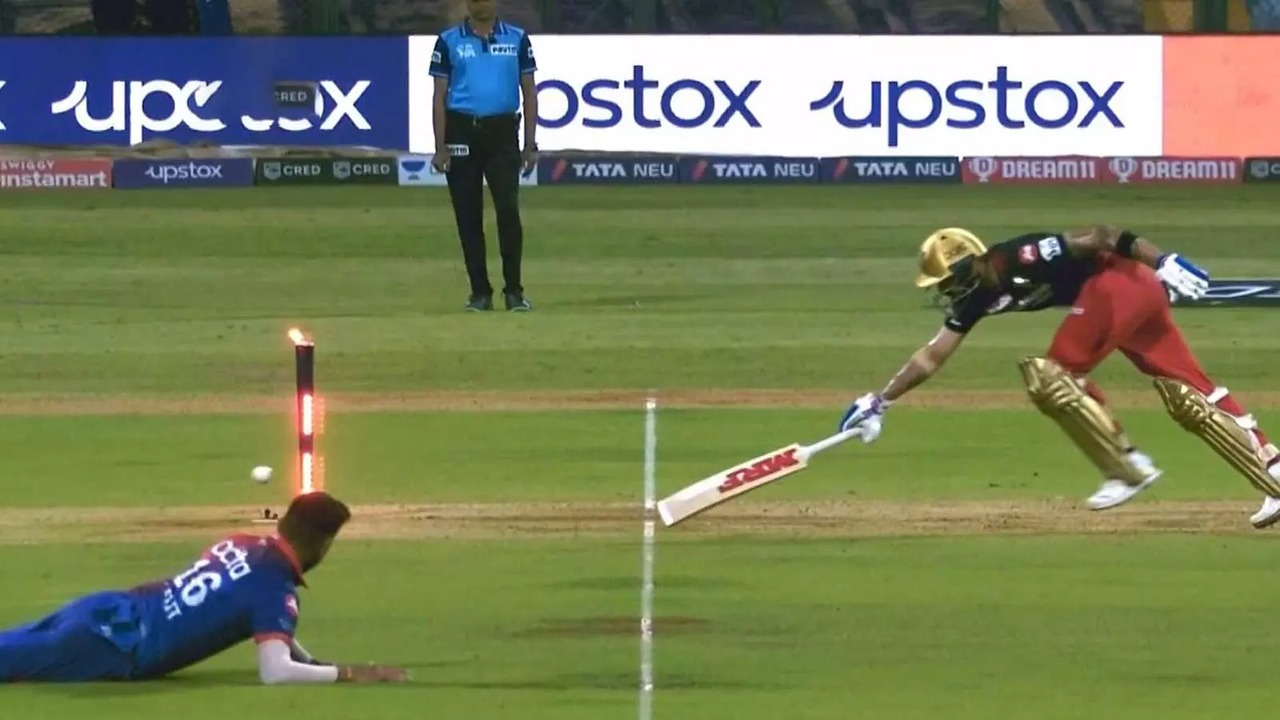 Lalit Yadav produced a brilliant direct hit to run-out Virat Kohli