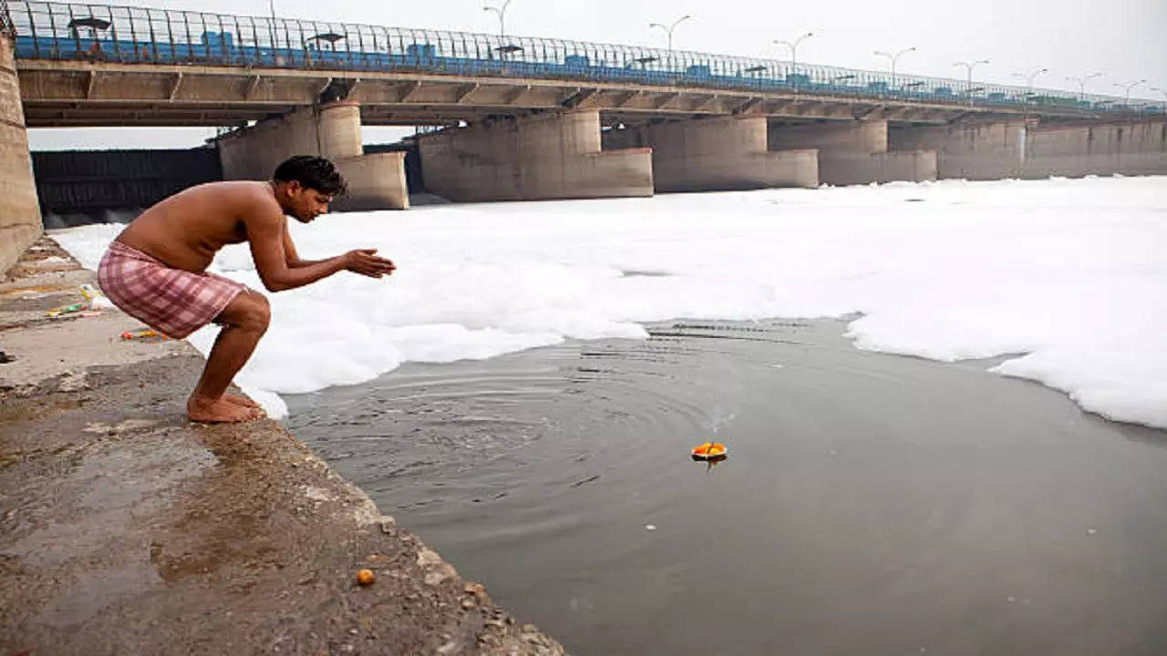 Yamuna river in Delhi