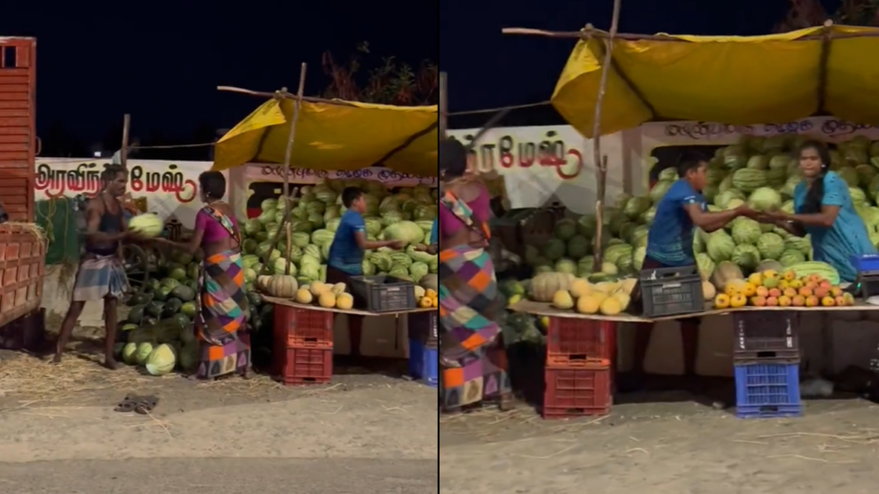 Family sets up watermelon shop